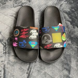 Vans men’s slides sandals multiple classic logos